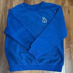 Royal Blue Crewneck Sweater with Logo